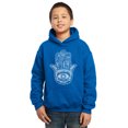 thumbnail image 1 of LA Pop Art Boy's Word Art Hooded Sweatshirt - Hamsa, 1 of 2