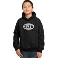 thumbnail image 1 of LA Pop Art Boy's Word Art Hooded Sweatshirt - John 3:16, 1 of 2