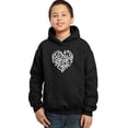 thumbnail image 1 of LA Pop Art Boy's Word Art Hooded Sweatshirt - LOVE, 1 of 2