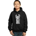 thumbnail image 1 of LA Pop Art Boy's Word Art Hooded Sweatshirt - Llama, 1 of 2