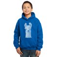 thumbnail image 1 of LA Pop Art Boy's Word Art Hooded Sweatshirt - Llama, 1 of 2