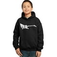 thumbnail image 1 of LA Pop Art Boy's Word Art Hooded Sweatshirt - Master of Puppets, 1 of 2