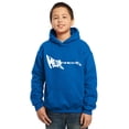 thumbnail image 1 of LA Pop Art Boy's Word Art Hooded Sweatshirt - Metal Head, 1 of 2