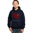 thumbnail image 1 of LA Pop Art Boy's Word Art Hooded Sweatshirt - Nurses Rock, 1 of 2