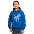 thumbnail image 1 of LA Pop Art Boy's Word Art Hooded Sweatshirt - Pitbull, 1 of 2