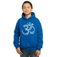 thumbnail image 1 of LA Pop Art Boy's Word Art Hooded Sweatshirt - Poses OM, 1 of 2