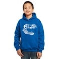 thumbnail image 1 of LA Pop Art Boy's Word Art Hooded Sweatshirt - TREX, 1 of 2