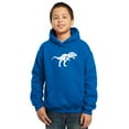 thumbnail image 1 of LA Pop Art Boy's Word Art Hooded Sweatshirt - TYRANNOSAURUS REX, 1 of 2