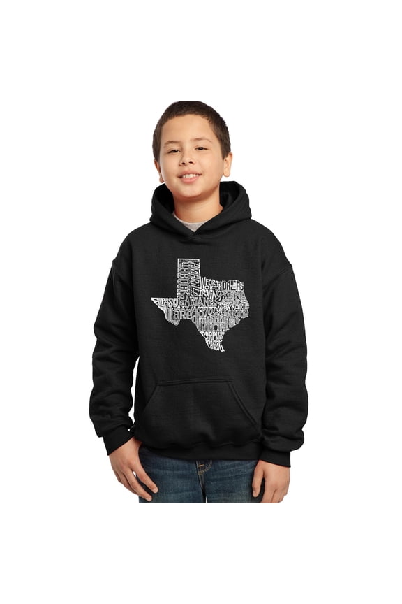 Boy's Word Art Hooded Sweatshirt - The Great State of Texas