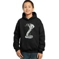 thumbnail image 1 of LA Pop Art Boy's Word Art Hooded Sweatshirt - Tyles of Snakes, 1 of 2