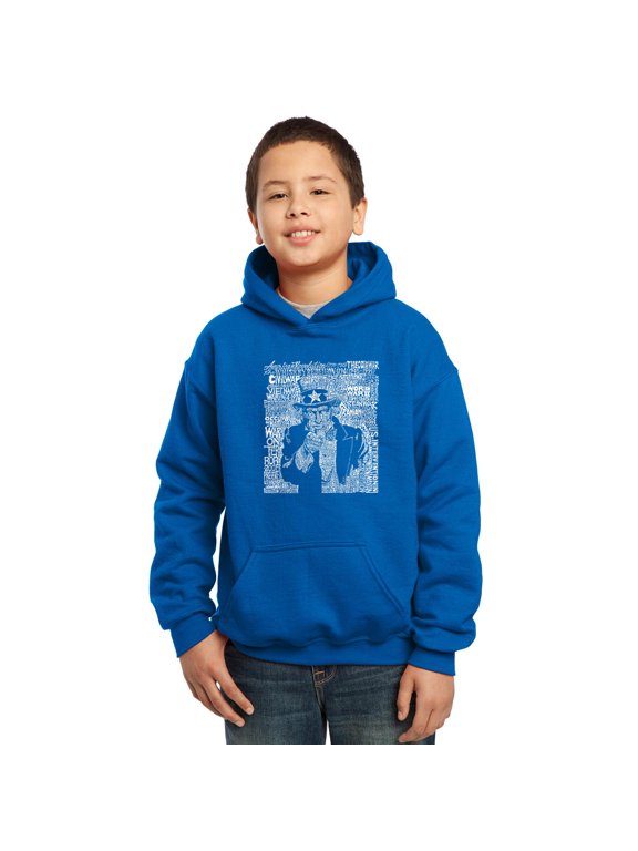 Boy's Word Art Hooded Sweatshirt - UNCLE SAM