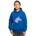 thumbnail image 1 of LA Pop Art Boy's Word Art Hooded Sweatshirt - Unicorn, 1 of 2