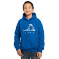 thumbnail image 1 of LA Pop Art Boy's Word Art Hooded Sweatshirt - Utah, 1 of 2