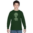 thumbnail image 1 of LA Pop Art Boy's Word Art Long Sleeve - Alien, 1 of 2