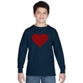 thumbnail image 1 of LA Pop Art Boy's Word Art Long Sleeve - All You Need Is Love, 1 of 2
