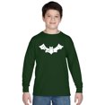 thumbnail image 1 of LA Pop Art Boy's Word Art Long Sleeve - BAT - BITE ME, 1 of 2