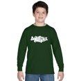 thumbnail image 1 of LA Pop Art Boy's Word Art Long Sleeve - Bass - Gone Fishing, 1 of 2