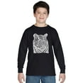 thumbnail image 1 of LA Pop Art Boy's Word Art Long Sleeve - Big Cats, 1 of 2