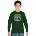 thumbnail image 1 of LA Pop Art Boy's Word Art Long Sleeve - CITIES ALONG THE LEGENDARY ROUTE 66, 1 of 2