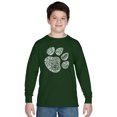 thumbnail image 1 of LA Pop Art Boy's Word Art Long Sleeve - Cat Paw, 1 of 2