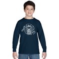 thumbnail image 1 of LA Pop Art Boy's Word Art Long Sleeve - Chimpanzee, 1 of 2