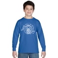 thumbnail image 1 of LA Pop Art Boy's Word Art Long Sleeve - Chimpanzee, 1 of 2