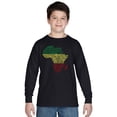 thumbnail image 1 of LA Pop Art Boy's Word Art Long Sleeve - Countries in Africa, 1 of 2