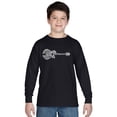 thumbnail image 1 of LA Pop Art Boy's Word Art Long Sleeve - Country Guitar, 1 of 2