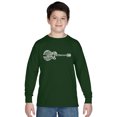 thumbnail image 1 of LA Pop Art Boy's Word Art Long Sleeve - Country Guitar, 1 of 2