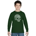 thumbnail image 1 of LA Pop Art Boy's Word Art Long Sleeve - Dead Inside Skull, 1 of 2