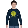 thumbnail image 1 of LA Pop Art Boy's Word Art Long Sleeve - Dead Inside Smile, 1 of 2