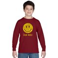 thumbnail image 1 of LA Pop Art Boy's Word Art Long Sleeve - Dead Inside Smile, 1 of 2
