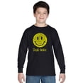 thumbnail image 1 of LA Pop Art Boy's Word Art Long Sleeve - Dead Inside Smile, 1 of 2