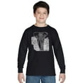thumbnail image 1 of LA Pop Art Boy's Word Art Long Sleeve - ELEPHANT, 1 of 2