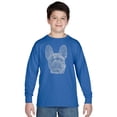 thumbnail image 1 of LA Pop Art Boy's Word Art Long Sleeve - French Bulldog, 1 of 2