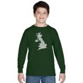 thumbnail image 1 of LA Pop Art Boy's Word Art Long Sleeve - GOD SAVE THE QUEEN, 1 of 2