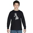 thumbnail image 1 of LA Pop Art Boy's Word Art Long Sleeve - GOD SAVE THE QUEEN, 1 of 2