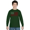 thumbnail image 1 of LA Pop Art Boy's Word Art Long Sleeve - God Bless America, 1 of 2