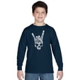 thumbnail image 1 of LA Pop Art Boy's Word Art Long Sleeve - Heavy Metal Genres, 1 of 2