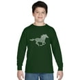 thumbnail image 1 of LA Pop Art Boy's Word Art Long Sleeve - Horse Breeds, 1 of 2