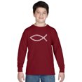 thumbnail image 1 of LA Pop Art Boy's Word Art Long Sleeve - Jesus Loves You, 1 of 2