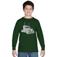 thumbnail image 1 of LA Pop Art Boy's Word Art Long Sleeve - KEEP ON TRUCKIN', 1 of 2