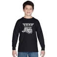 thumbnail image 1 of LA Pop Art Boy's Word Art Long Sleeve - King of Spades, 1 of 2