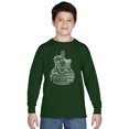 thumbnail image 1 of LA Pop Art Boy's Word Art Long Sleeve - Languages Guitar, 1 of 2