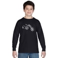 thumbnail image 1 of LA Pop Art Boy's Word Art Long Sleeve - MOTORCYCLE, 1 of 2