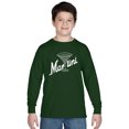 thumbnail image 1 of LA Pop Art Boy's Word Art Long Sleeve - Martini, 1 of 2