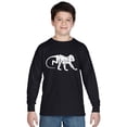 thumbnail image 1 of LA Pop Art Boy's Word Art Long Sleeve - Monkey Business, 1 of 2