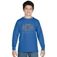 thumbnail image 1 of LA Pop Art Boy's Word Art Long Sleeve - Namaste, 1 of 2