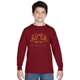 thumbnail image 1 of LA Pop Art Boy's Word Art Long Sleeve - Namaste, 1 of 2