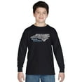 thumbnail image 1 of LA Pop Art Boy's Word Art Long Sleeve - North Carolina, 1 of 1
